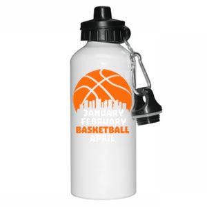 January February Basketball April Madness College Basketball Season Aluminum Water Bottle