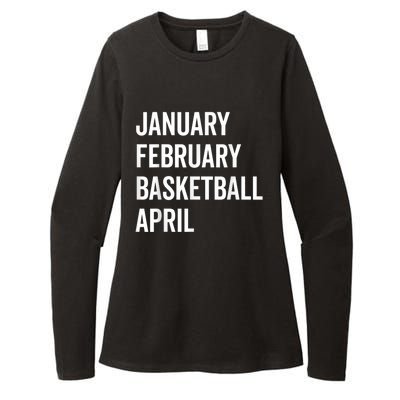 January February Basketball April Madness College Womens CVC Long Sleeve Shirt