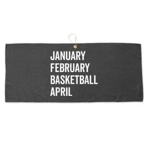 January February Basketball April Madness College Large Microfiber Waffle Golf Towel