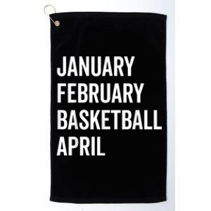 January February Basketball April Madness College Platinum Collection Golf Towel