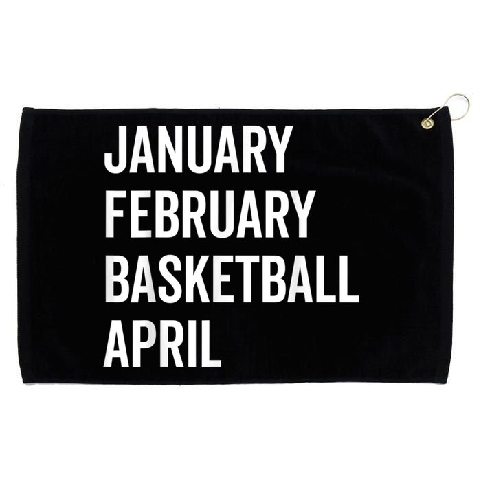 January February Basketball April Madness College Grommeted Golf Towel