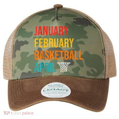 January February Basketball April Madness College Legacy Tie Dye Trucker Hat