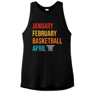 January February Basketball April Madness College Ladies PosiCharge Tri-Blend Wicking Tank