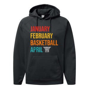 January February Basketball April Madness College Performance Fleece Hoodie