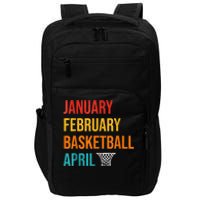 January February Basketball April Madness College Impact Tech Backpack