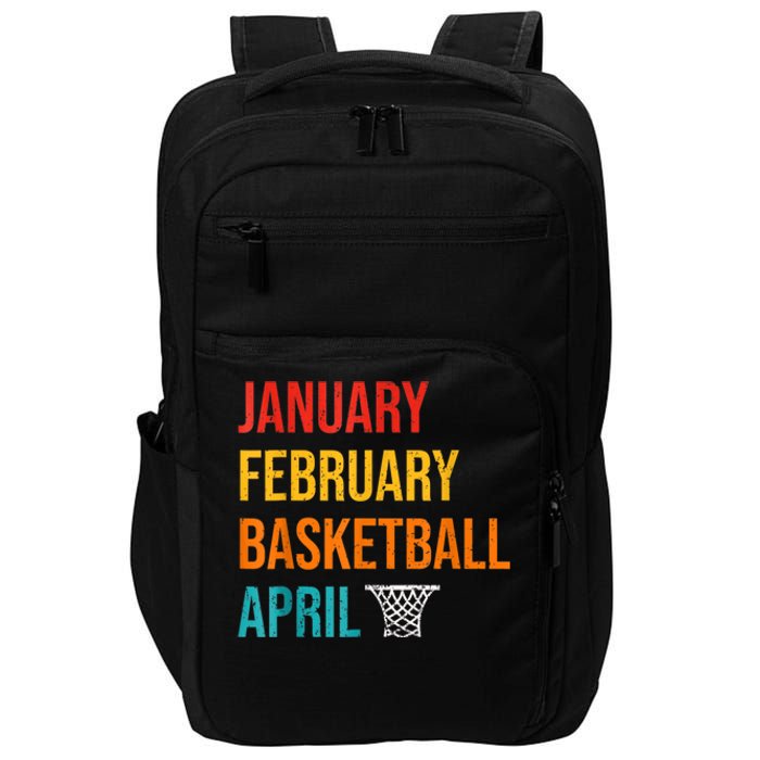 January February Basketball April Madness College Impact Tech Backpack