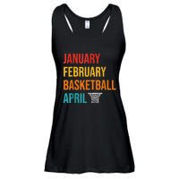 January February Basketball April Madness College Ladies Essential Flowy Tank