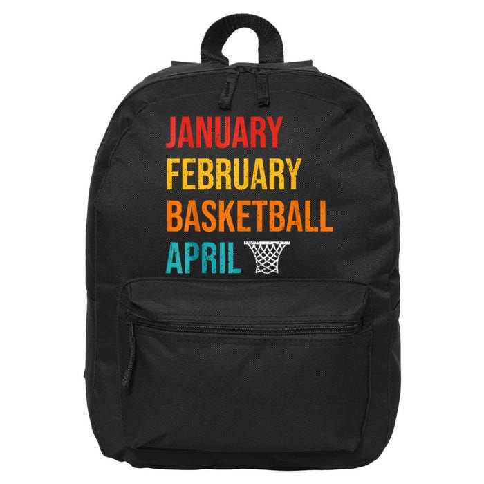 January February Basketball April Madness College 16 in Basic Backpack