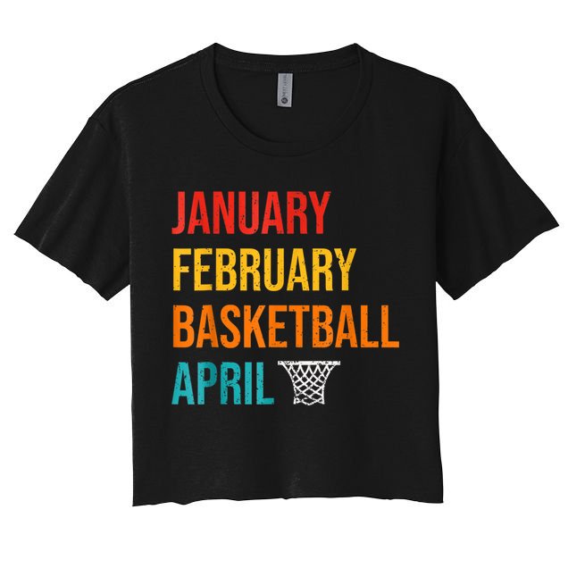 January February Basketball April Madness College Crop Top