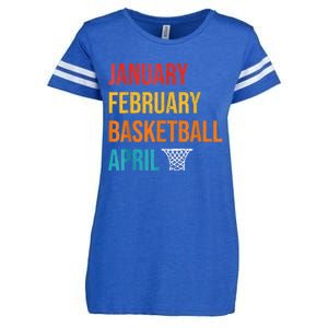 January February Basketball April Madness College Enza Ladies Jersey Football T-Shirt