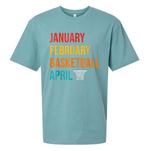 January February Basketball April Madness College Sueded Cloud Jersey T-Shirt