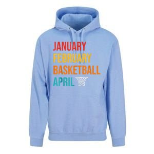 January February Basketball April Madness College Unisex Surf Hoodie