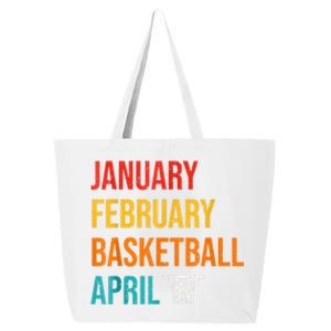 January February Basketball April Madness College 25L Jumbo Tote