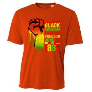 Juneteenth Fist Black Celebrate Black Freedom 1865 Cute Gift Cooling Performance Crew T-Shirt