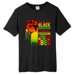 Juneteenth Fist Black Celebrate Black Freedom 1865 Cute Gift Tall Fusion ChromaSoft Performance T-Shirt