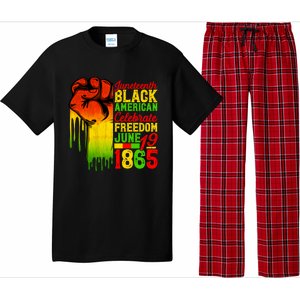 Juneteenth Fist Black Celebrate Black Freedom 1865 Cute Gift Pajama Set