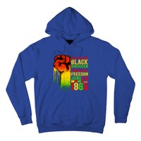 Juneteenth Fist Black Celebrate Black Freedom 1865 Cute Gift Hoodie