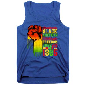 Juneteenth Fist Black Celebrate Black Freedom 1865 Cute Gift Tank Top