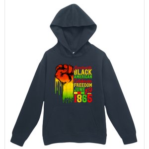 Juneteenth Fist Black Celebrate Black Freedom 1865 Cute Gift Urban Pullover Hoodie