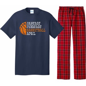 January February Basketball April Funny Basketball Pajama Set