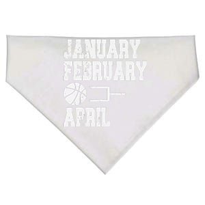 January February Basketball April Funny Basketball Team USA-Made Doggie Bandana