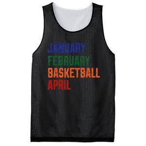 January February Basketball April Mesh Reversible Basketball Jersey Tank