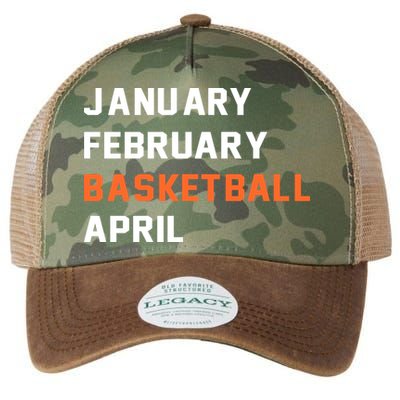 January February Basketball April College Basketball Fan Legacy Tie Dye Trucker Hat