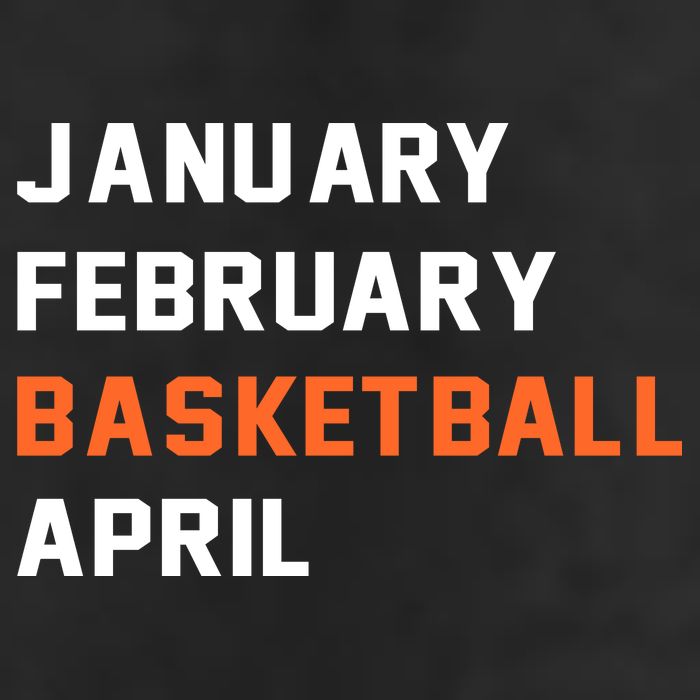 January February Basketball April College Basketball Fan 7 Panel Mesh Trucker Snapback Hat