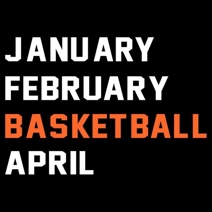 January February Basketball April College Basketball Fan Drawstring Bag