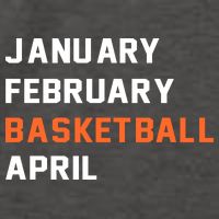 January February Basketball April College Basketball Fan Vector Backpack