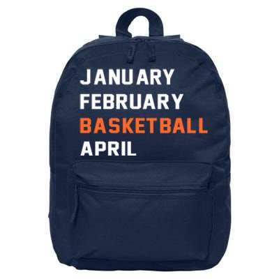 January February Basketball April College Basketball Fan 16 in Basic Backpack