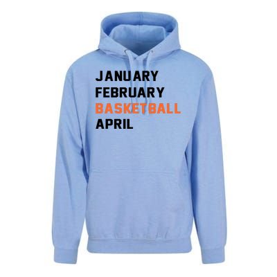 January February Basketball April College Basketball Fan Unisex Surf Hoodie