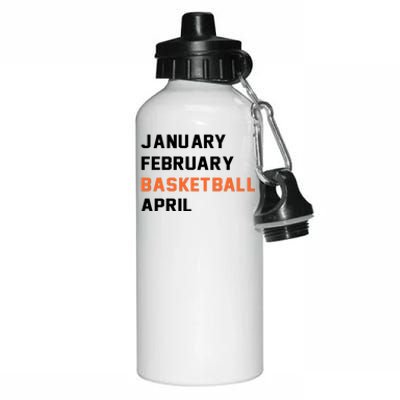 January February Basketball April College Basketball Fan Aluminum Water Bottle 