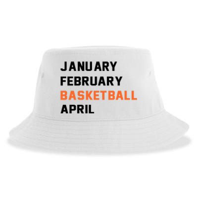 January February Basketball April College Basketball Fan Sustainable Bucket Hat