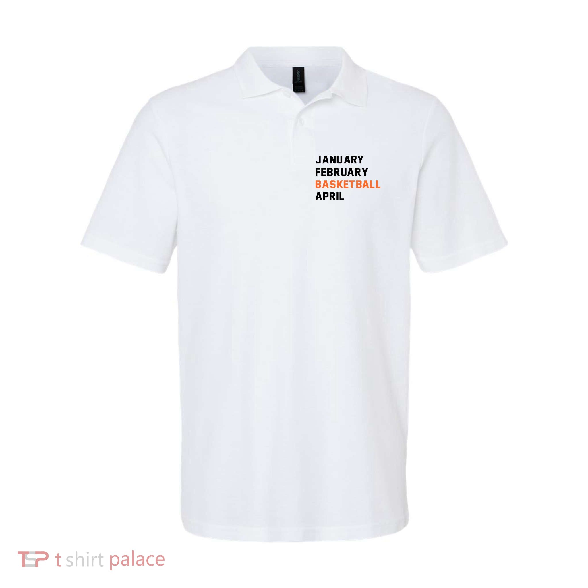 January February Basketball April College Basketball Fan Polo