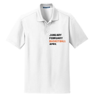 January February Basketball April College Basketball Fan Dry Zone Grid Polo