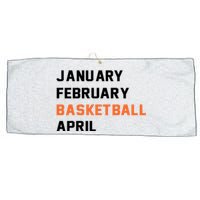 January February Basketball April College Basketball Fan Large Microfiber Waffle Golf Towel