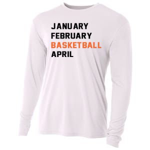 January February Basketball April College Basketball Fan Cooling Performance Long Sleeve Crew