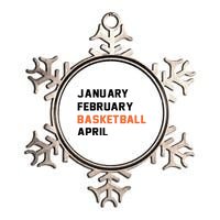 January February Basketball April College Basketball Fan Metallic Star Ornament