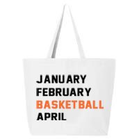 January February Basketball April College Basketball Fan 25L Jumbo Tote