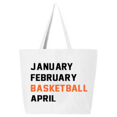 January February Basketball April College Basketball Fan 25L Jumbo Tote