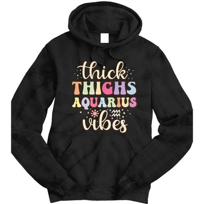 January February birthday astrology Aquarius Zodiac sign Tie Dye Hoodie