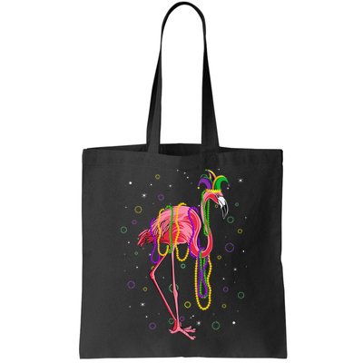 Jester Flamingo & Beads Mardi Gras Fat Tuesday Parade Bag