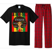 Juneteenth Free Black Melanin Queen Natural Afro Hair Pajama Set