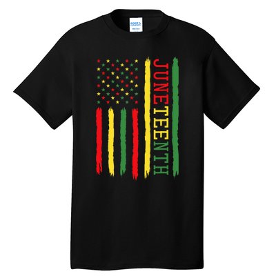 Juneteenth Flag Black Freedom 1865 Tall T-Shirt