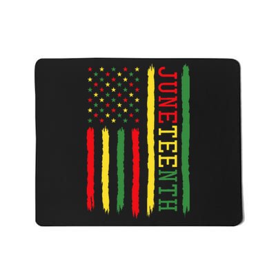 Juneteenth Flag Black Freedom 1865 Mousepad