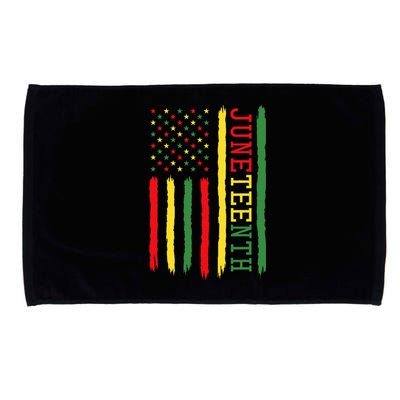 Juneteenth Flag Black Freedom 1865 Microfiber Hand Towel