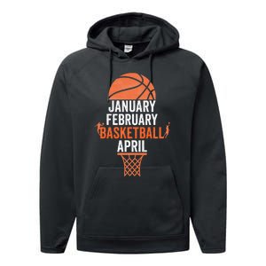 January February Basketball April College March Basketball Performance Fleece Hoodie