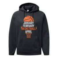 January February Basketball April College March Basketball Performance Fleece Hoodie