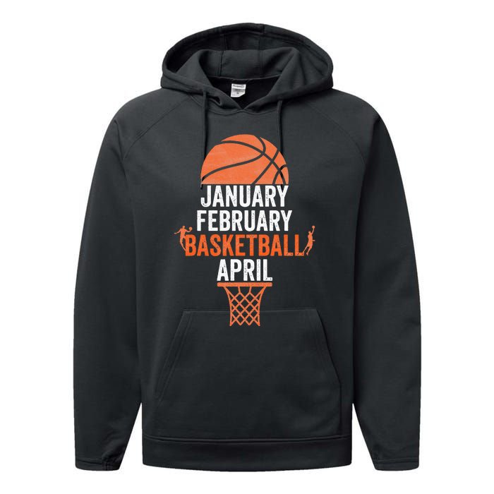 January February Basketball April College March Basketball Performance Fleece Hoodie